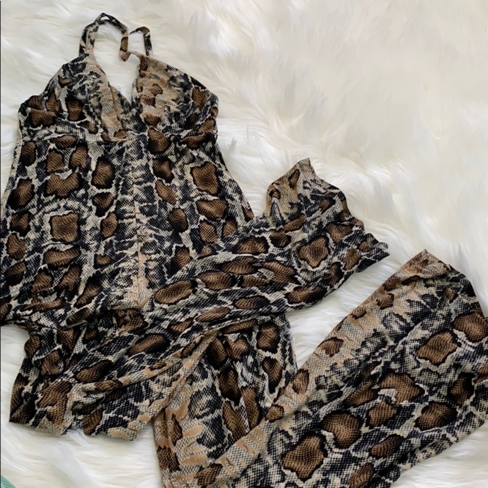 Snake Print Jumpsuit